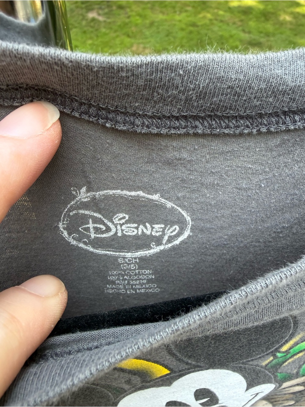 Vintage Disney Y2K Multicolor Mickey Tee- Gray - Picture 2 of 3